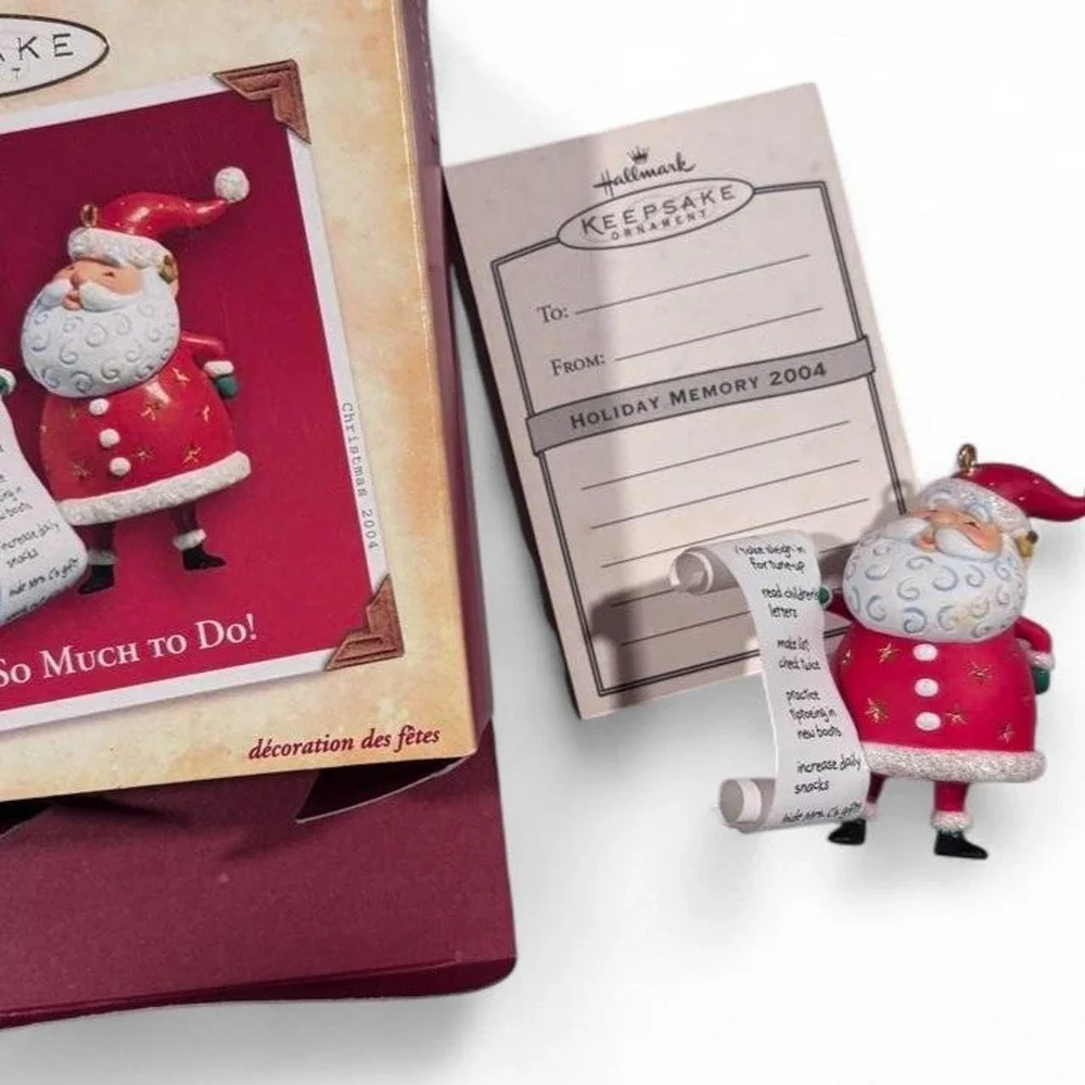Vintage 2004 Hallmark Keepsake Santa Ornament 